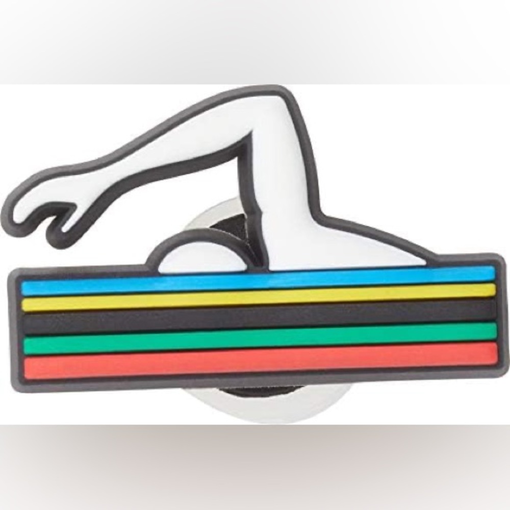Olympic Games Swim Croc Charm